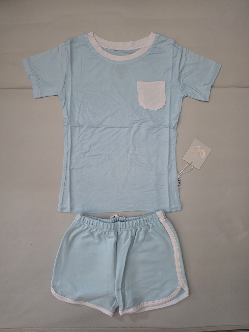 NWT Birdie Bean Coastal Short Sleeve Pocket T-shirt and Track Shorts Set Size 4T